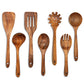 Wooden Spatula: Solid Teak Utensil Suit | Woody&