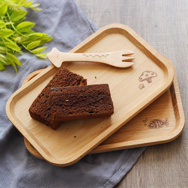 Long Wooden Fish-Shaped Serving Tray - Unique & Nautical Design