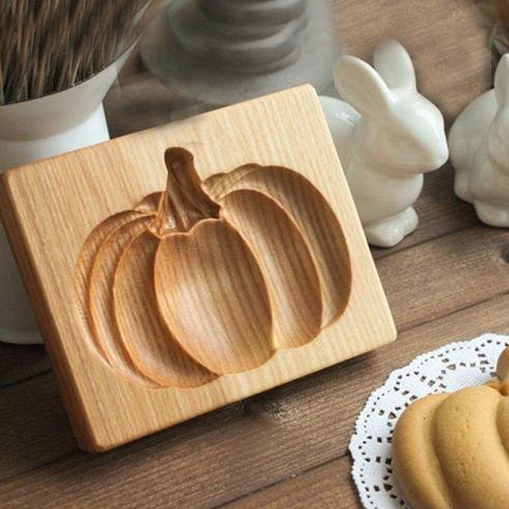 Wooden Cake Embossing Mold for Stamping and Baking