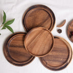 Round Wooden Plate - Premium Wood by Woody Kitchenware