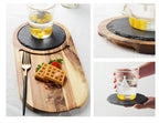 Black Wood Pizza Dish - Premium Wood by Woody Kitchenware