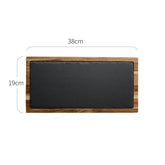Wooden Pizza Board: Marble Accent Pizza Plate Woody&