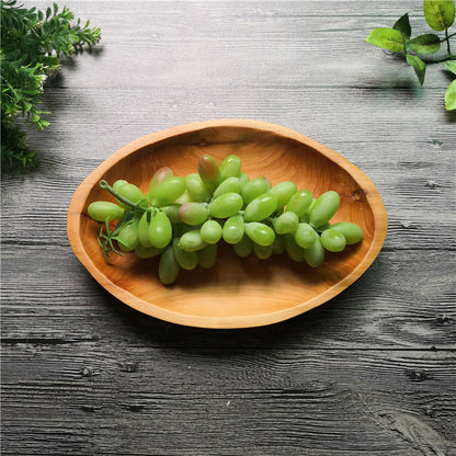 Oval Wood Compote Plate: Solid Timber Oval Platter | Woody&