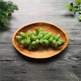 Oval Wood Compote Plate: Solid Timber Oval Platter | Woody&
