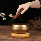 Tibetan Nepal Handmade Singing Bowl - Premium Wood by Woody Kitchenware