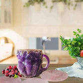 400ml Resin Mineral Crystal Coffee Mug with Handle – Elegant & Durable Tea Cup