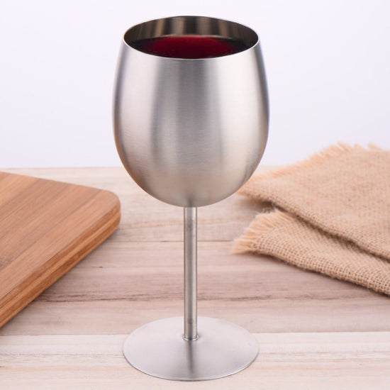 Stainless Steel Wine Goblet: The Alchemical Cup | Woody&