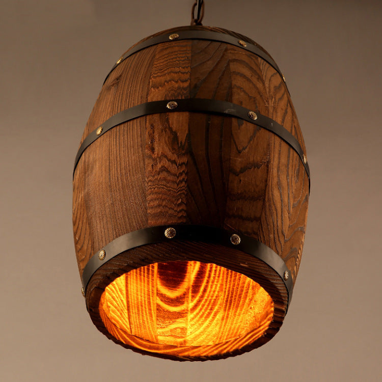 Creative Wine Barrel Wooden Chandeliers for Unique Decor