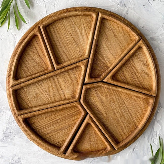 Wooden Decorative Tray: The Geometric Basin | Woody&