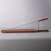 Wood product handcrafted paulownia wood tray, rustic natural texture