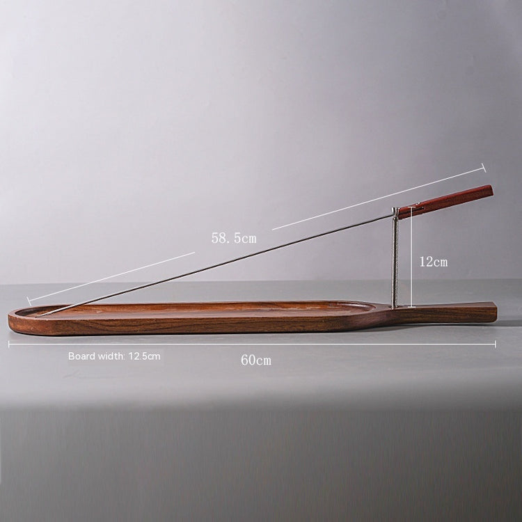 Wood product handcrafted paulownia wood tray, rustic natural texture