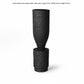Rustic Wabi-Sabi carbonized wood vase by WoodyKitchenware, featuring natural textured finish for artistic home decor display.