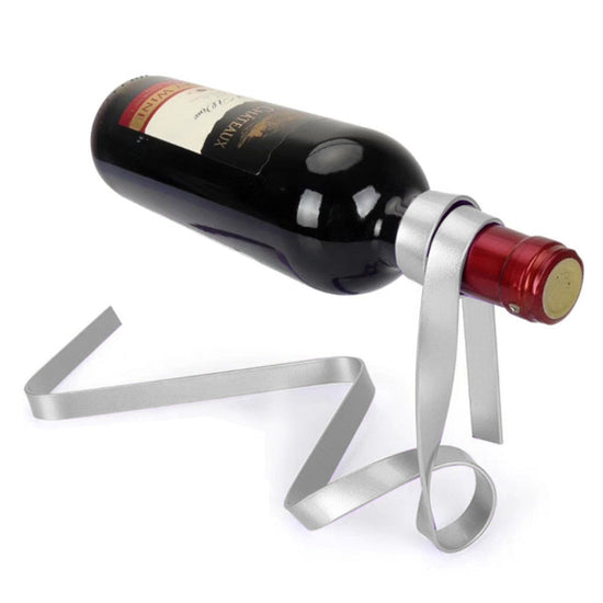 Floating Wine Bottle Holder: The Magic Ribbon | Woody&