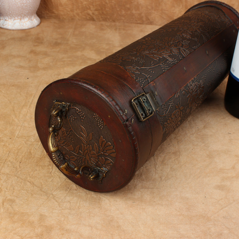 Packaging Wine Cylinder Wine - Premium Wood by Woody Kitchenware