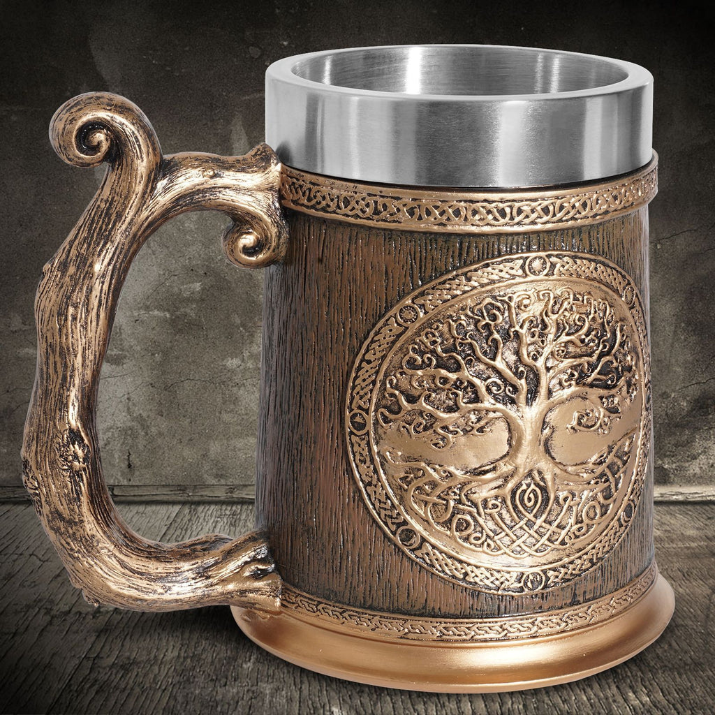 Resin Process Of Stainless Mug - Premium Wood by Woody Kitchenware