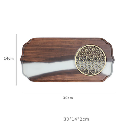 Walnut Tea Tray: The Black Walnut River | Woody&
