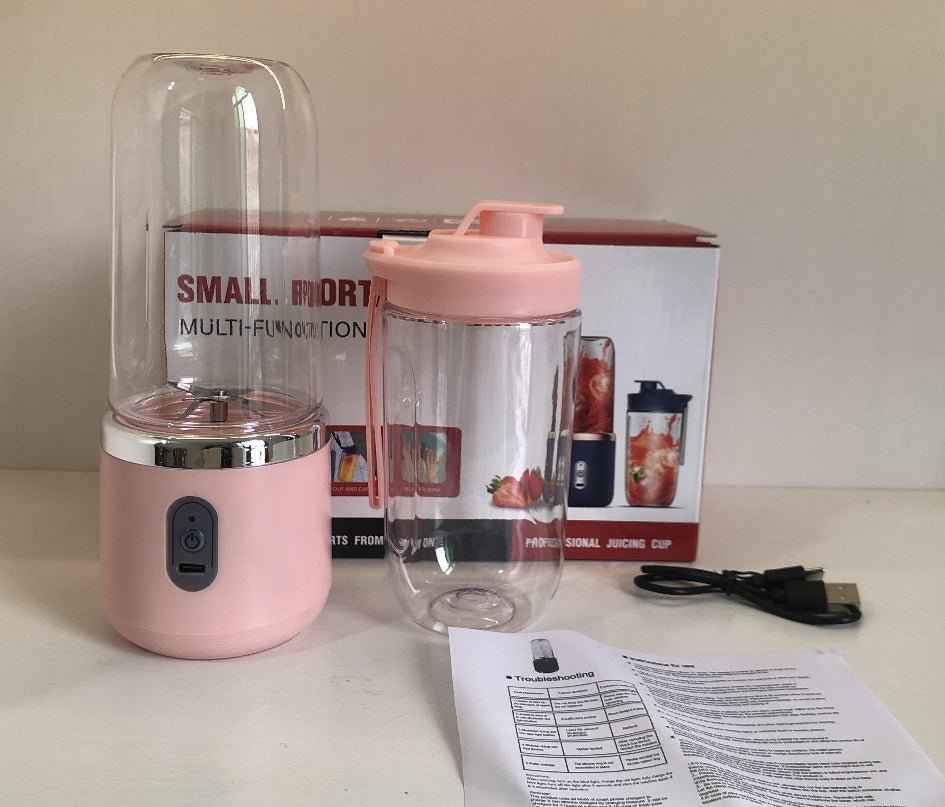 🥤 6-Blade Portable Blender – USB Rechargeable Smoothie Maker