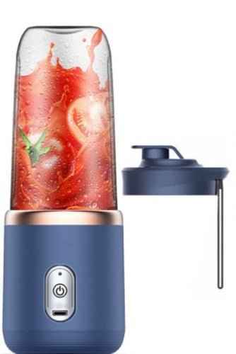 🥤 6-Blade Portable Blender – USB Rechargeable Smoothie Maker