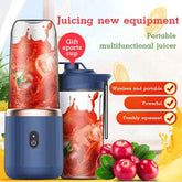🥤 6-Blade Portable Blender – USB Rechargeable Smoothie Maker