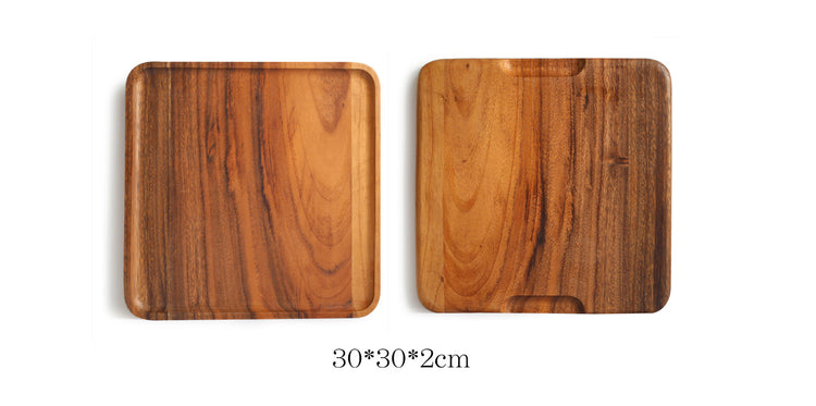 Acacia Rectangular Wooden Plate - Premium Wood by Woody Kitchenware
