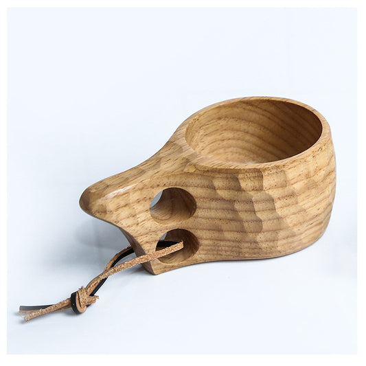 Tazza di legno irregolare