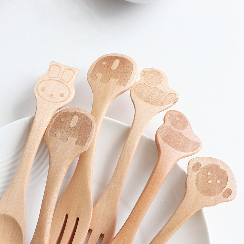 Wooden Kids Utensils: Children’s Wood Set | Woody&