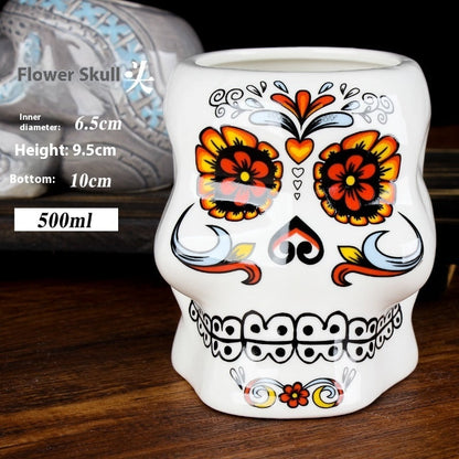 Ceramic Tiki Mug: The Moai Sentinel | Woody&