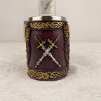 Creative Viking Pirate Beer Stainless Steel Water Cup - Premium Wood by Woody Kitchenware