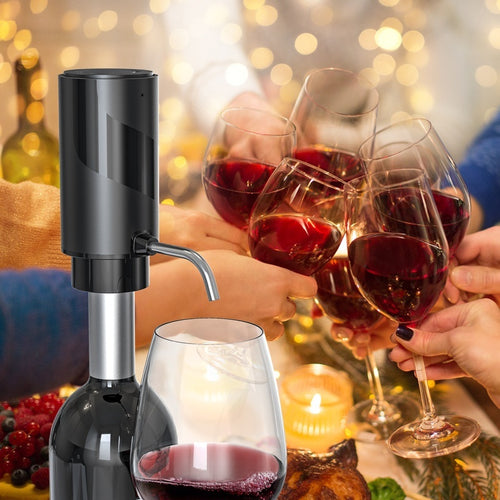Electric Wine Aerator And - Premium Wood by Woody Kitchenware