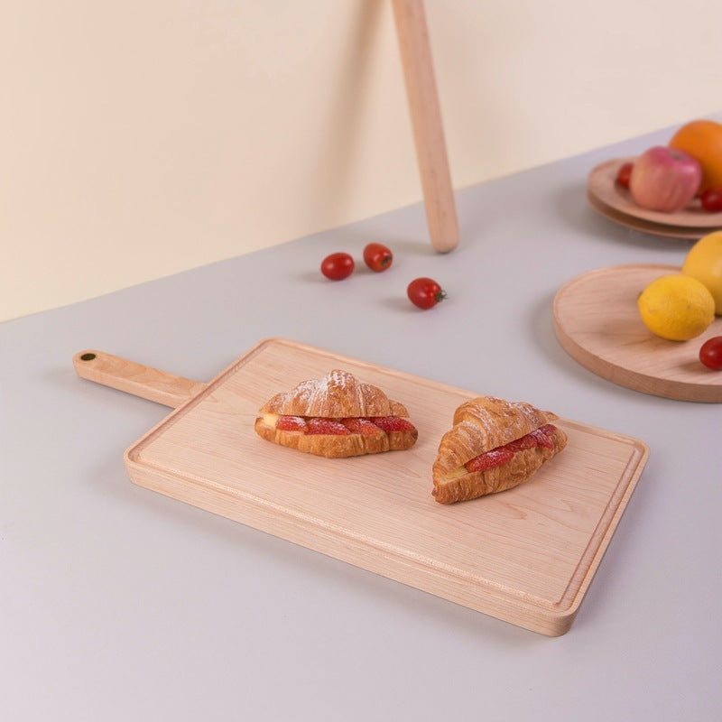 Wooden Chopping Board with Juice Groove - Mess-Free Food Prep