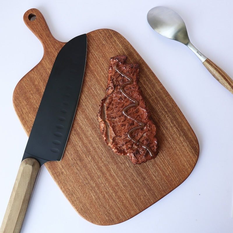 Solid Wood Vegetable Cutting Board - Durable & Knife-Friendly Surface