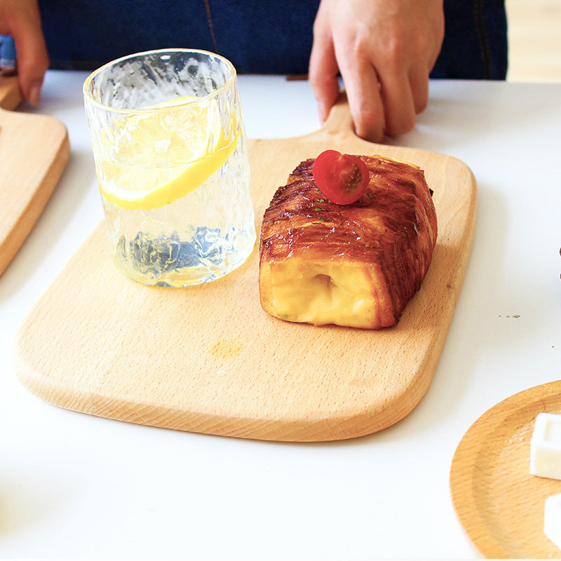 Solid Wood Mini Chopping Board - Perfect for Bread & Small Tasks