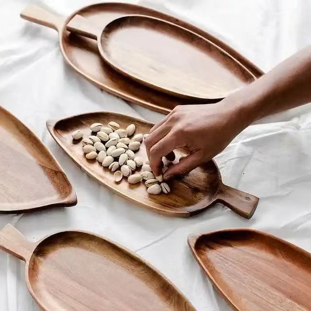 Leaf Shaped Afternoon Tea - Premium Wood by Woody Kitchenware