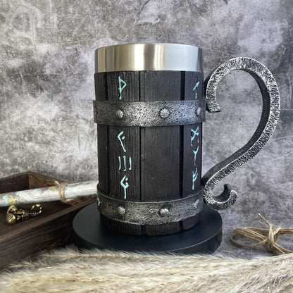 Wooden Barrel Mug: The Brewery Pylon | Woody&