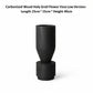 Rustic Wabi-Sabi carbonized wood vase by WoodyKitchenware with natural textured finish for artistic home decor.