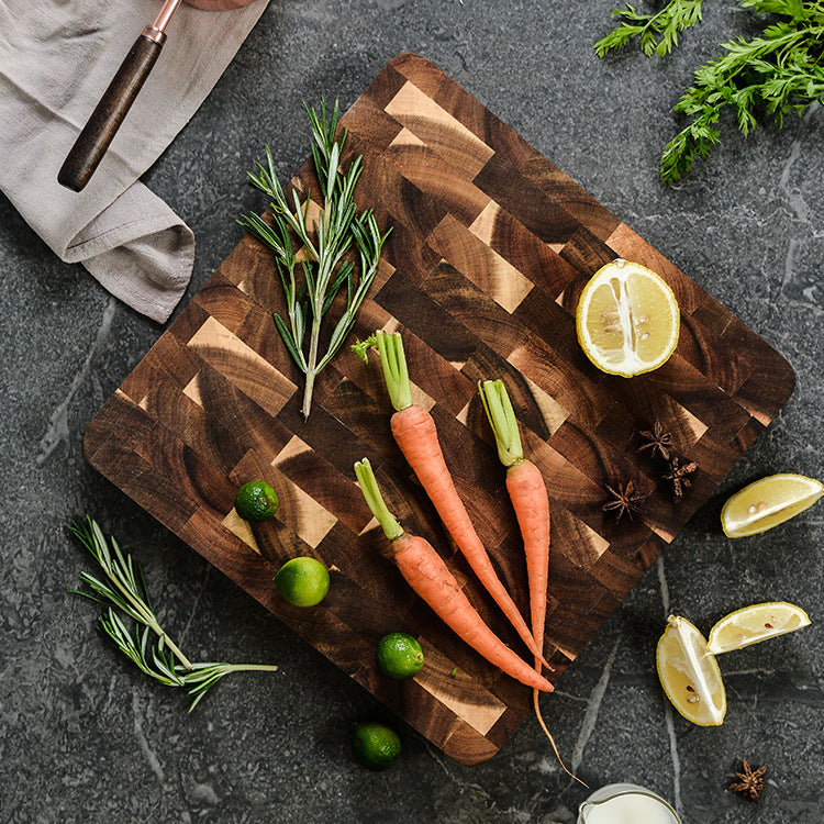 Durable Acacia Wood Chopping Board - Natural & Antibacterial