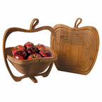 Quality Folding Fruit Basket - Premium Wood by Woody Kitchenware