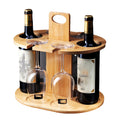 Wooden Wine Rack Ornament - Premium Wood by Woody Kitchenware