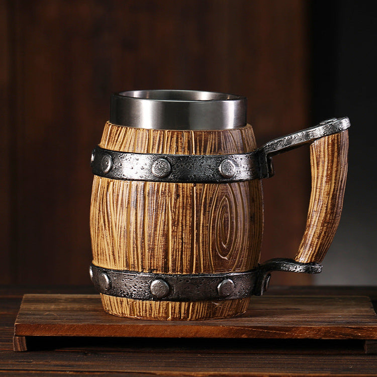 Wooden Barrel Mug: The Brewery Pylon | Woody&