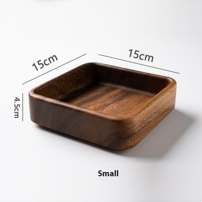 Wooden Storage Tray: The Monolithic Counter Basin | Woody&