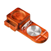Cigar Ashtray Tray: Solid Wood Cigar Valet | Woody&