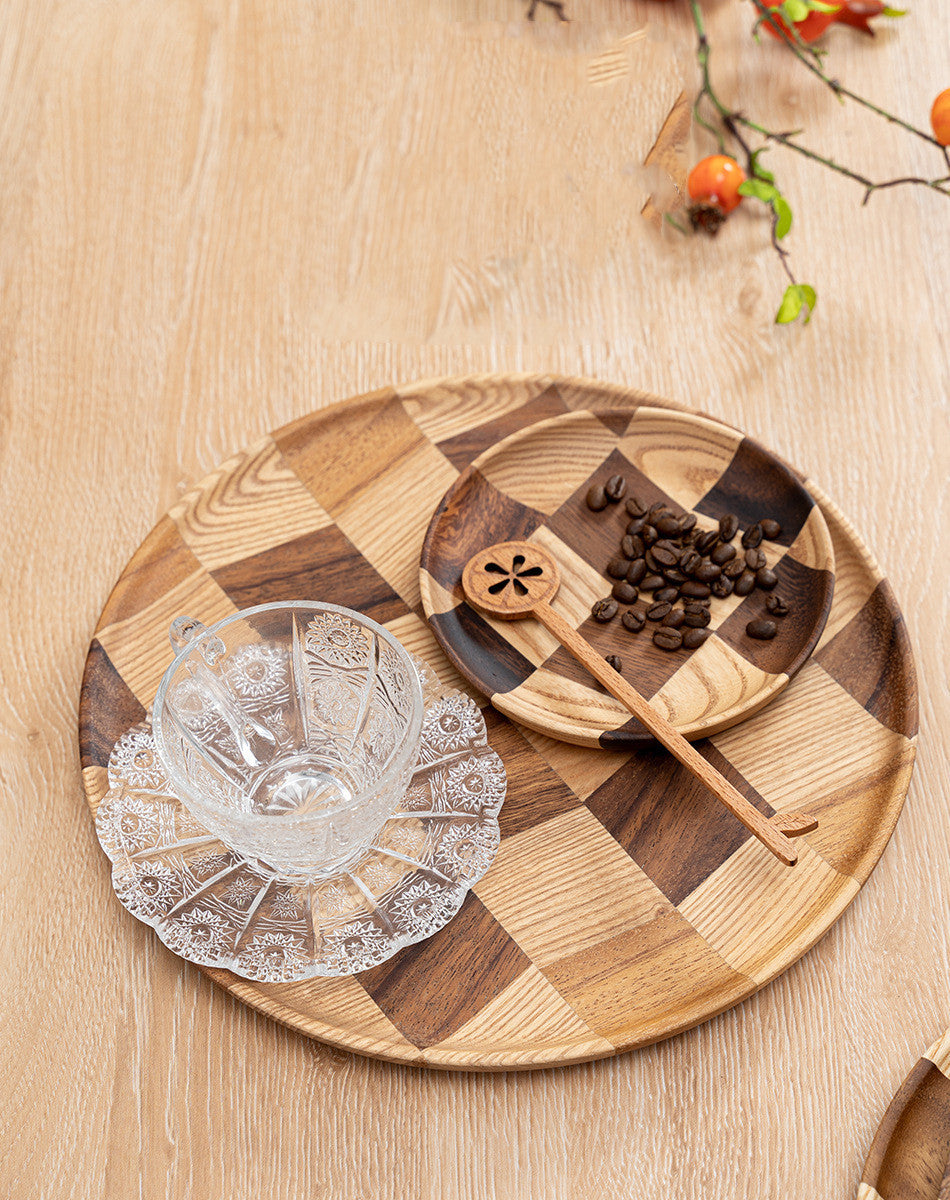 Planche à gâteau ronde en bois