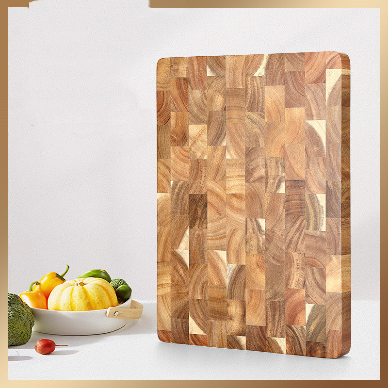 Solid Acacia Wood Cutting Board - Durable & Versatile for Home Use