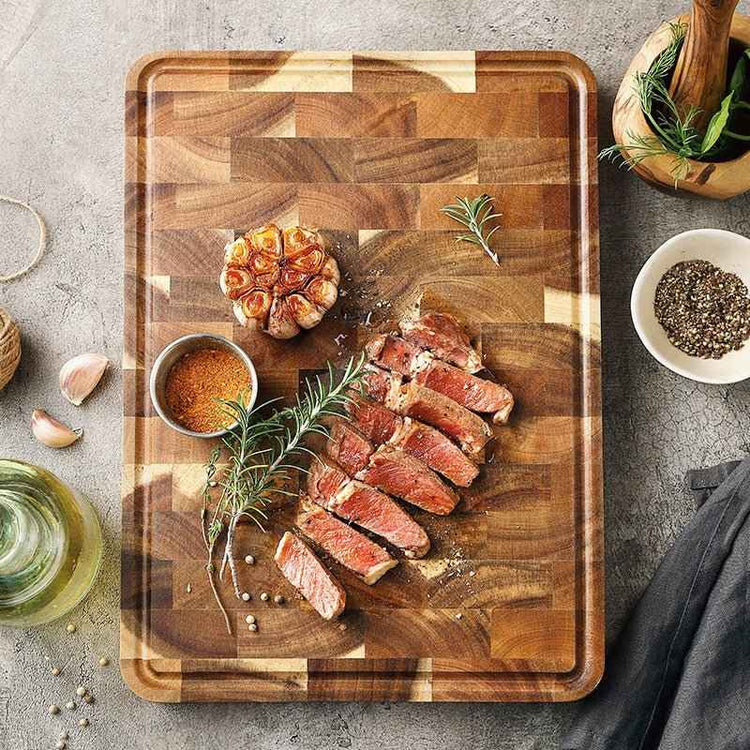 Acacia Mangium Thick Cutting Board – Durable & Stylish Kitchen Essential