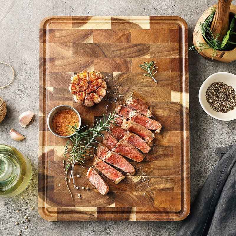 Acacia Mangium Thick Cutting Board – Durable & Stylish Kitchen Essential