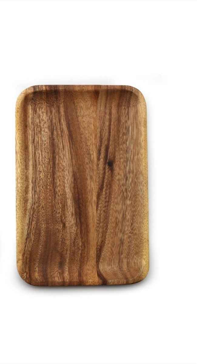 Acacia Rectangular Wooden Plate – Elevate Your Dining Experience