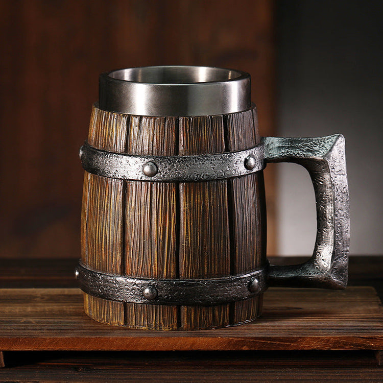 Wooden Barrel Mug: The Brewery Pylon | Woody&