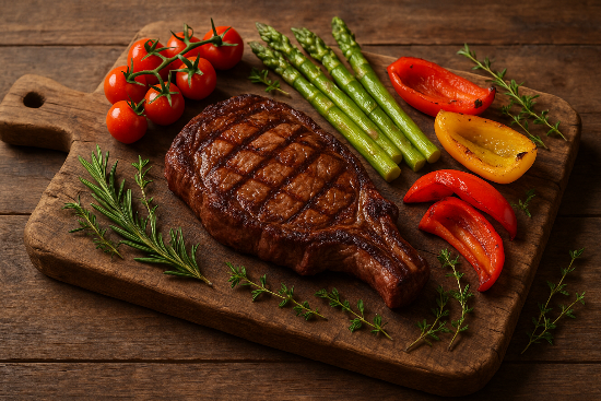 and some vegetables putting somewhere