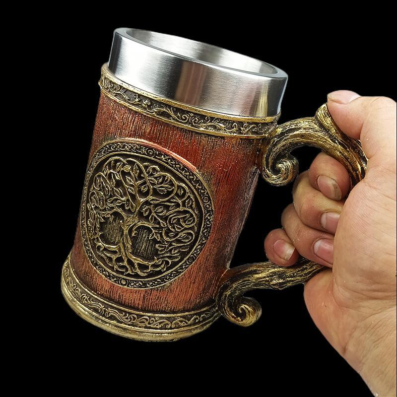Fashion Personality World Tree Mug - Premium Wood by Woody Kitchenware