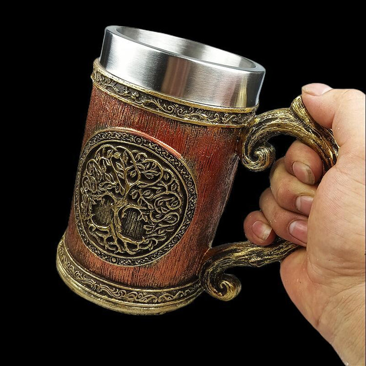 Fashion Personality World Tree Mug - Premium Wood by Woody Kitchenware
